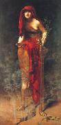 John Maler Collier Priestess of Delphi oil painting reproduction
